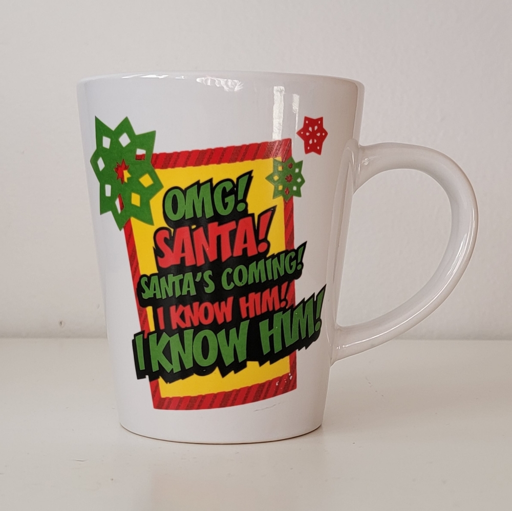 Vintage ELF Christmas coffee mug